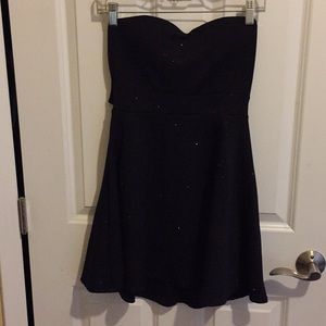 Shimmery strapless dress